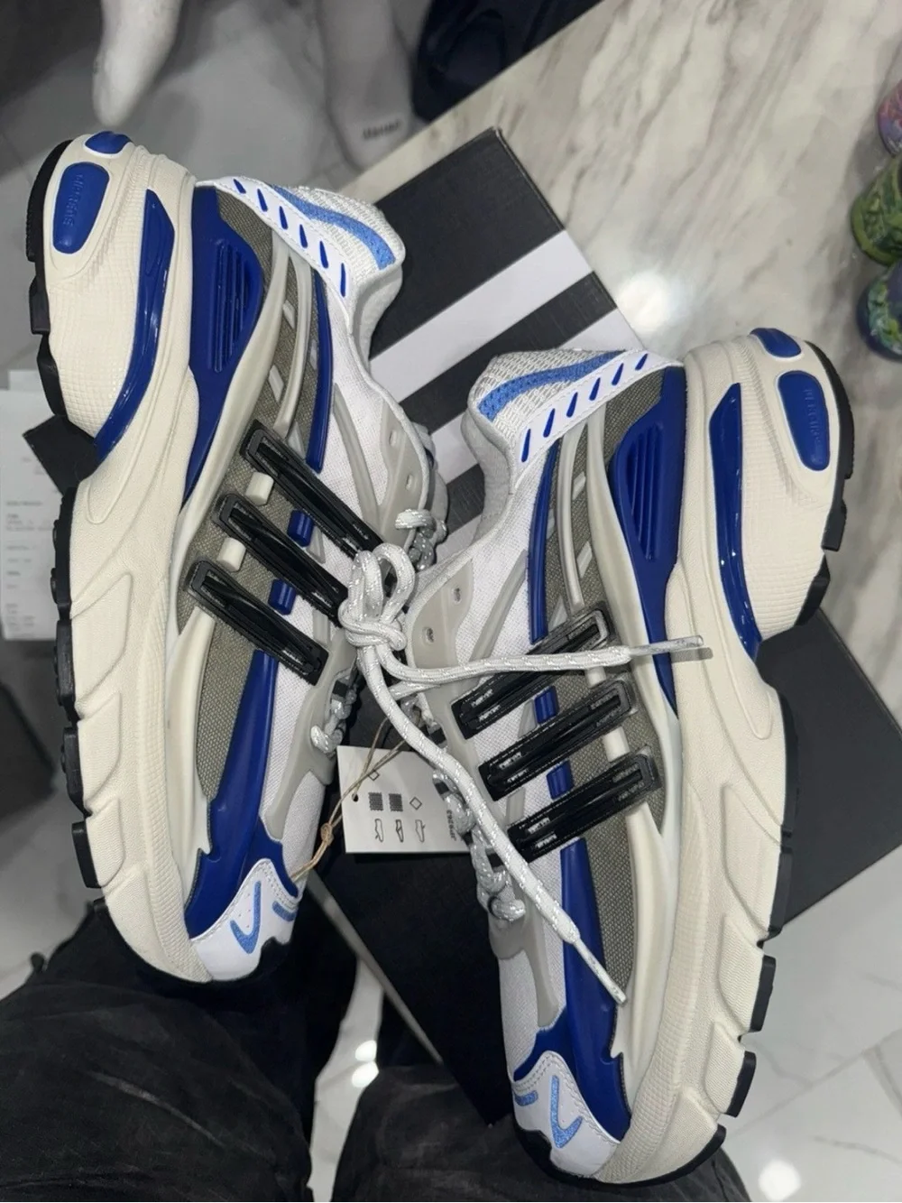 adidas Adistar Jellyfish Sneaker - White, Blue & Black